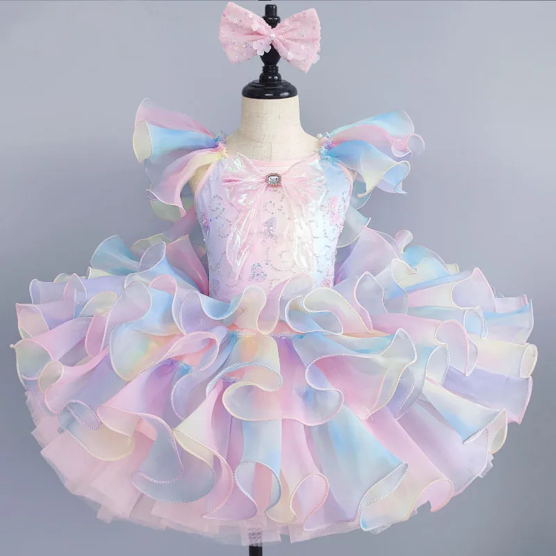 Robe tutu de ballet pour filles, costumes de danse Jazz, ballerines, tenues tutu pour enfants, vêtements de danse de salle de bal