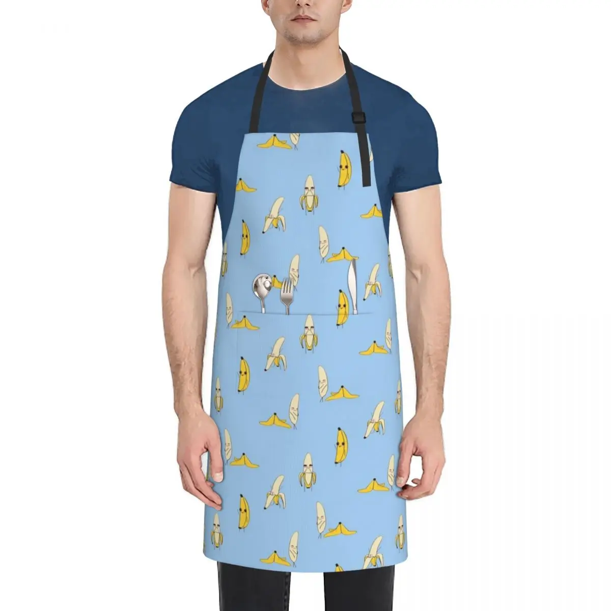 

Brazen Bananas Pattern Blue Apron Useful Things For Kitchen Novelties Kitchen And Home christmas Men gift Apron