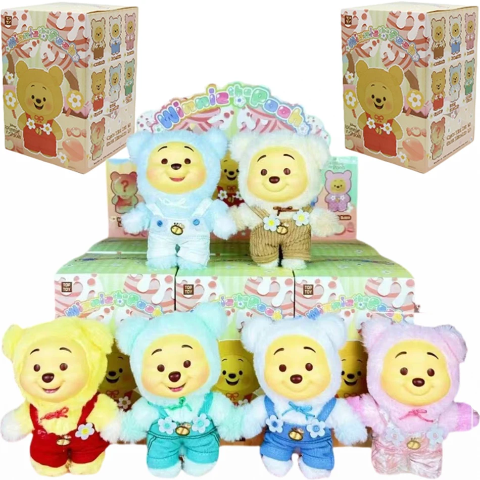 

Аниме-фигурка Винни-Пух: плюшевая игрушка-сюрприз в закрытой коробке, подвеска на сумку, милый подарок, таинственная коробка Винни-Пух