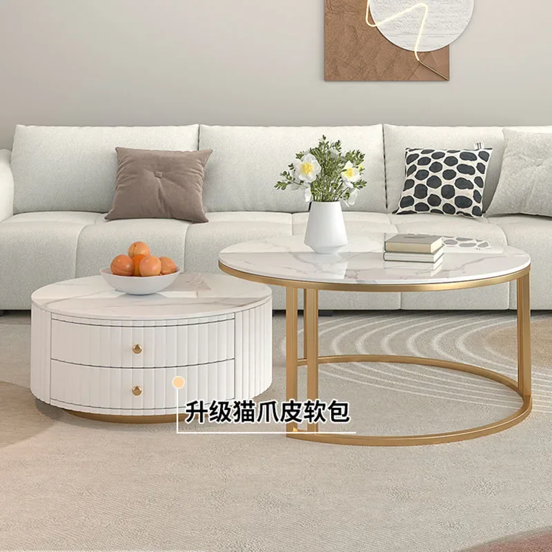 Coffee Table Tables Center Living Room Furniture Couch Mesa De Canto Set Side Glass Designer Mesa Plegable Tea Lightweight