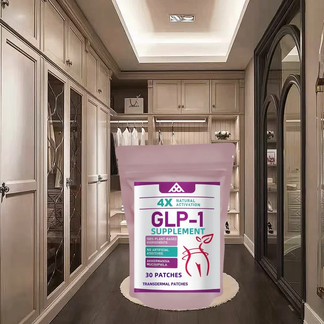 30 Patches Glp-1 Transdermal Patches Activation For Natural Glp-1 Probiotic Production, Boost Metabolism & Gut Health