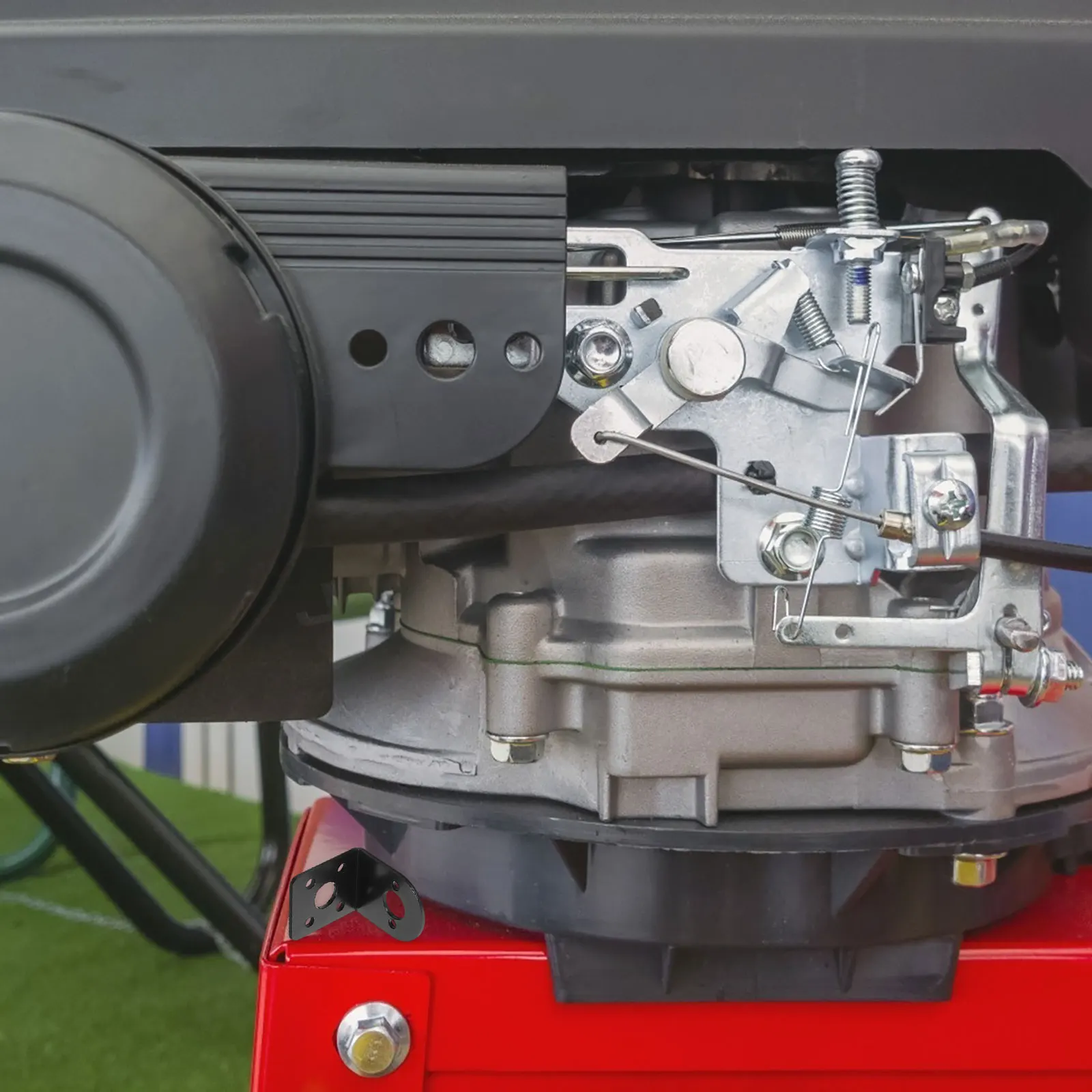 

2pcs Motor Installation Bracket Black L-Shaped Metal Holder For Gear Motors 370/380/390 Reduced Vibration Noise Stable Support