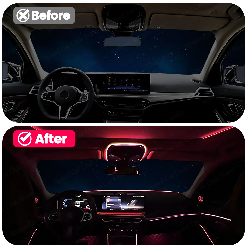 LED 11 Colors Reading Light Interior Lighting Ambient Light for BMW 2 3 4 5 6GT 7 8 Series G20 G30 G05 G06 G07 G01 G60 G70