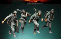 1/35 Scale Die-cast Resin White Model  Soldiers Need To Manually Color The Model Free Shipping