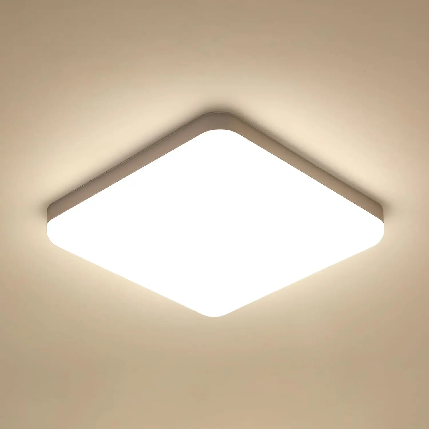 32W LED Ceiling Light, Modern LED Ceiling Lamps 3600LM, 4500K Natural Light IP54 Waterproof, Ceiling Light for Bathroom