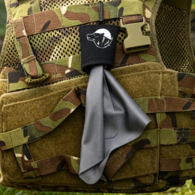Tactical Ultra-Fine Fibers Cleaning Microfiber Lens Cloth One-piece Storage for Binoculars Scopes Glasses Screens Lens Cleaning
