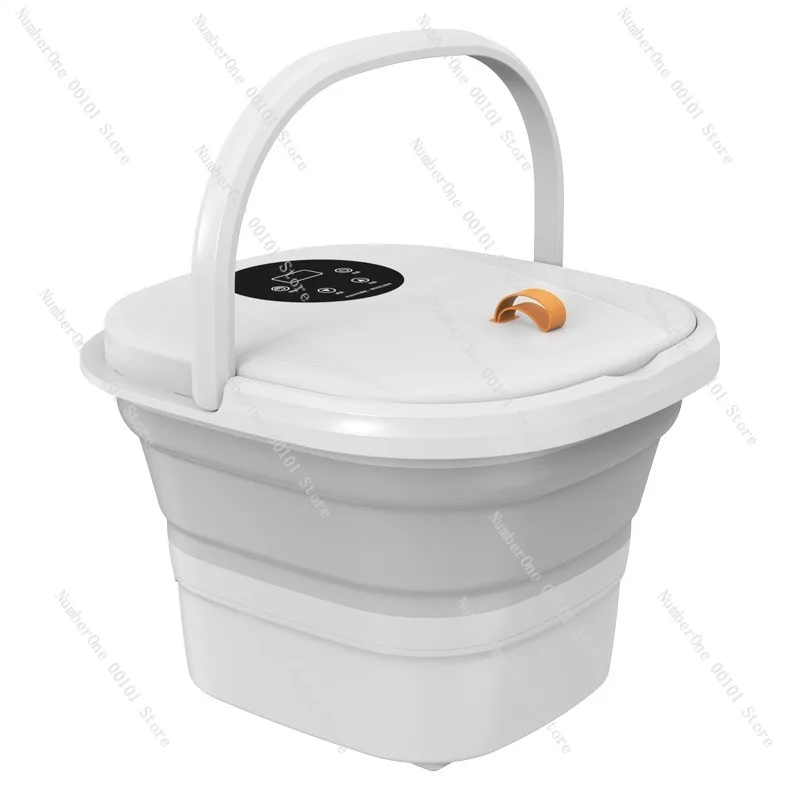 Foldable Electric Foot Bath Tub Fully Automatic Heating Constant Temperature Foot Spa Basin Massage Roller Foot Therapy Bucket