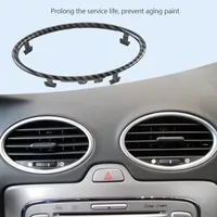 1/4Pcs Car Air Conditioning Outlet Decoration Circle Ring Outlet Sticker For Ford Focus 2 MK2 2005-2013 Car Interior Accessories
