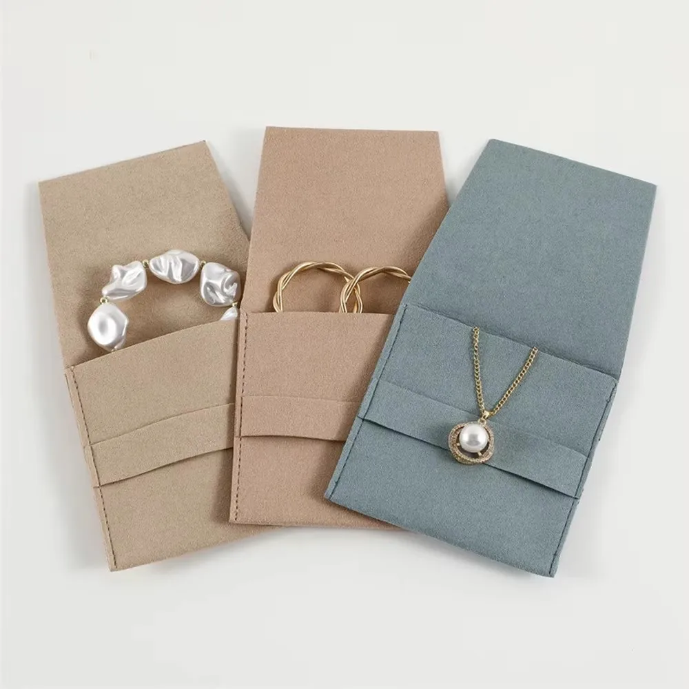 

20/50/100Pcs Microfiber Jewelry Gift Bags for Wedding Party DIY Jewelry Organizer Earrings Bracelets Candy Favors Envelope Pouch