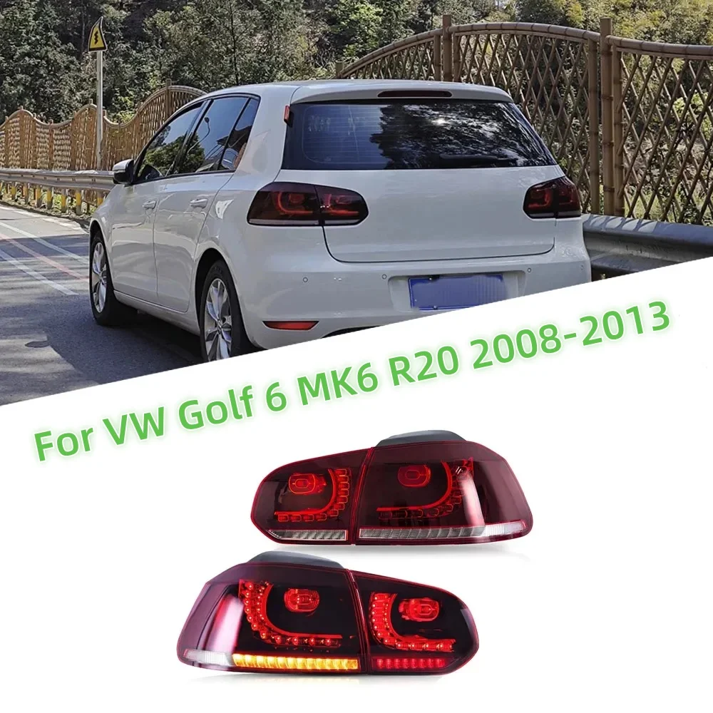

Car For VW Golf 6 MK6 Taillight R20 2008-2013 Upgrade Modified New DRL Dynamic Turn Signal LED Taillight Auto Accessories