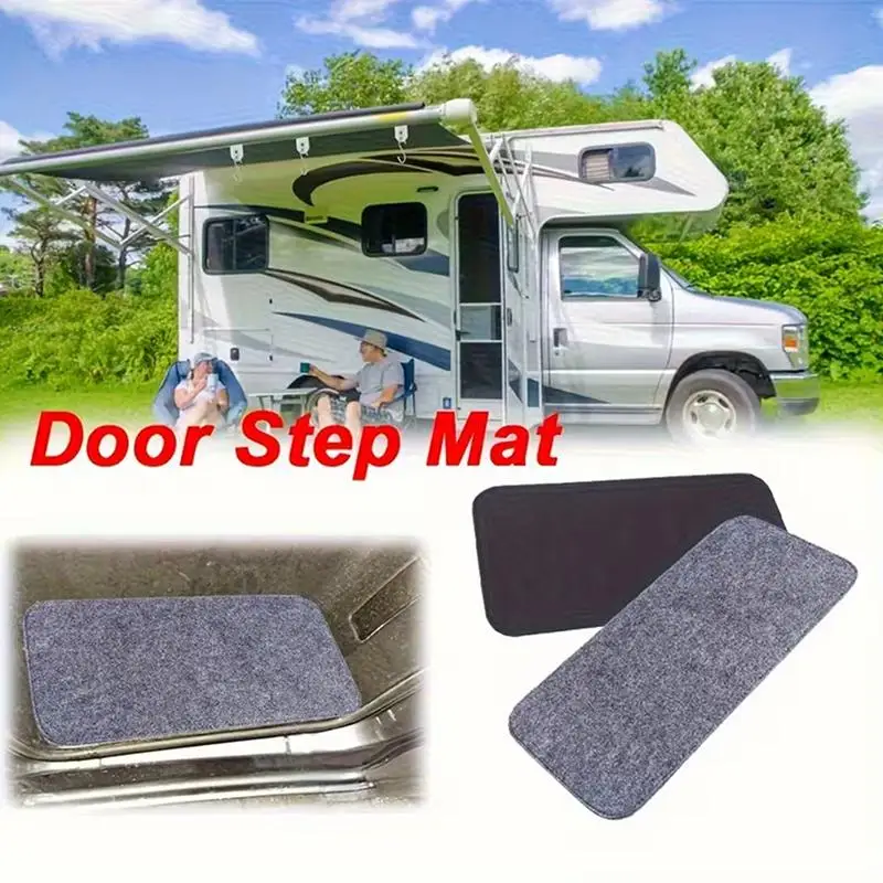 Anti Slip Step Mats for RV 2pcs 375x17cm Door Carpet Entry Pad Replacement for Motorhome Camper Van Accessories
