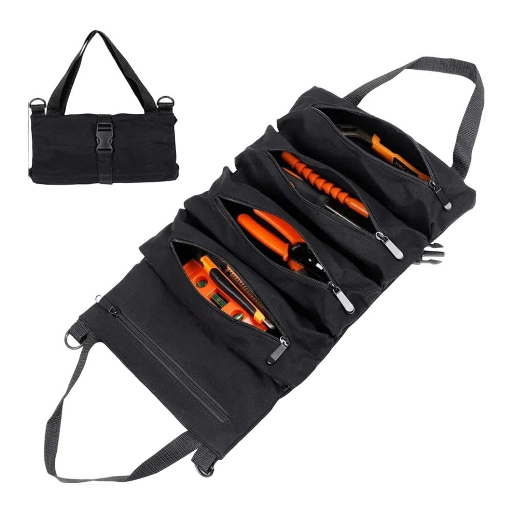 Multi-Pocket Oxford Tool Bag for Organizing Hand Tools Hardware Fasteners and Small Workshop Supplies Portable Design