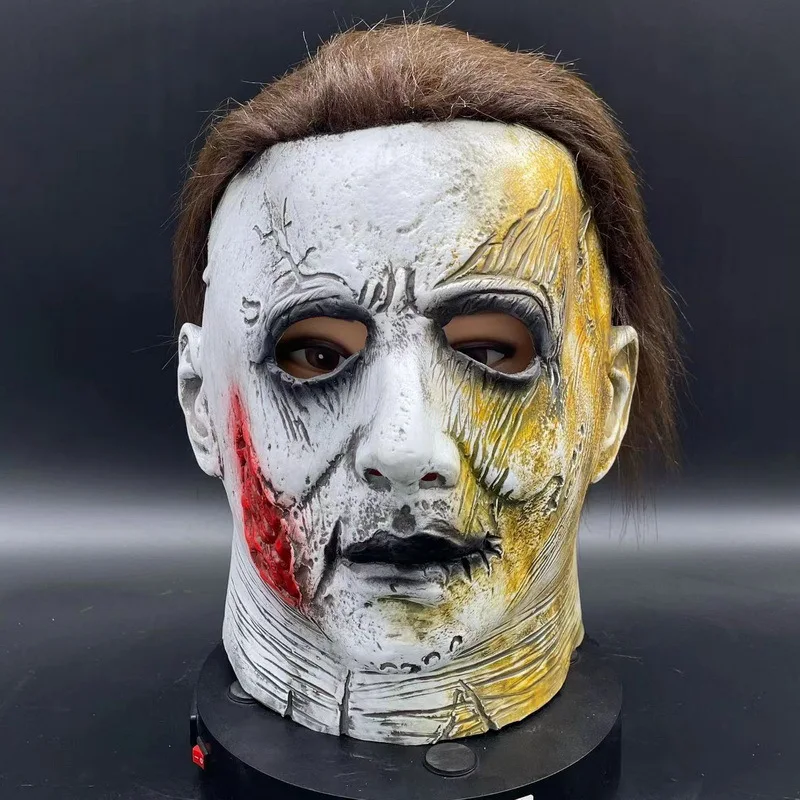 Michael Myers fantasia cosplay masculina, macacão de Halloween, roupas de terror assassino sangrento, adereços máscara, festa de carnaval