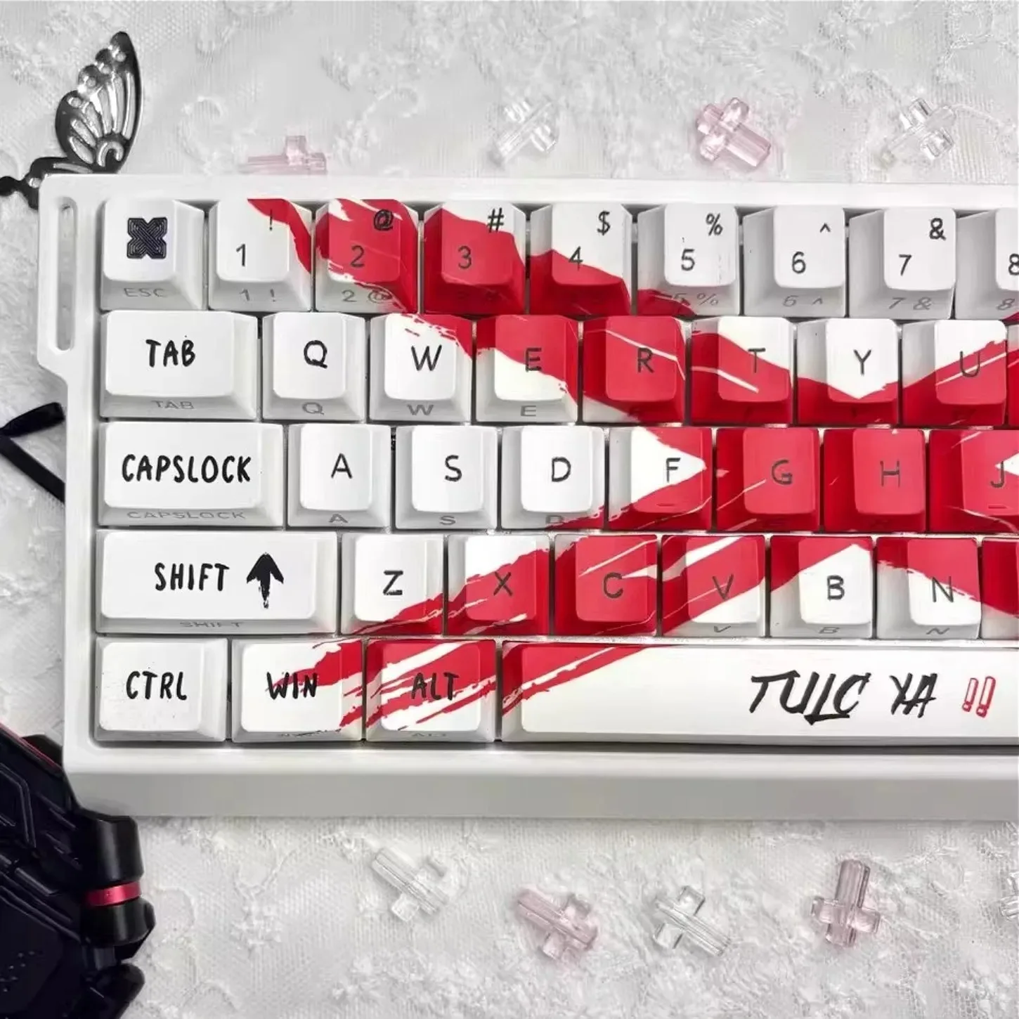 

Anti-Theme Keycaps 73 Keys Cherry Profile PBT Side Printed Backlit Double Shot for Magnetic Switch Mechanical Keyboard