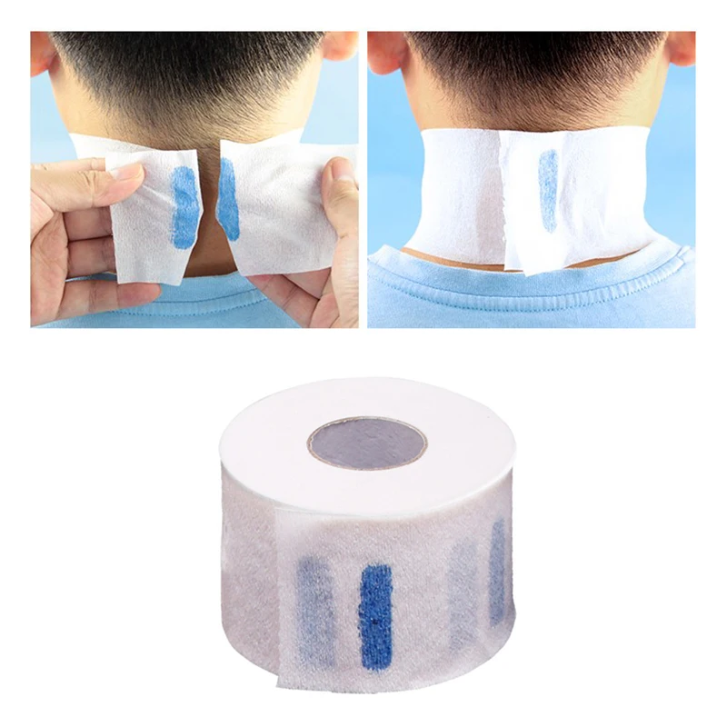 Disposable Barber Neck Strip Paper Prevent Broken Hair Haircut Care Hair Stylist Salon Protector Absorb Perspiration Tissue