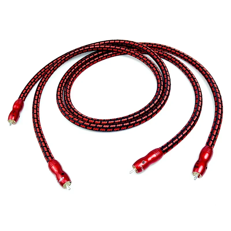 Kabel King Cobra RCA PSC+ Przewodnik (miedź z doskonałą powierzchnią+) Wzmacniacz audio HiFi Połącz kabel sygnałowy