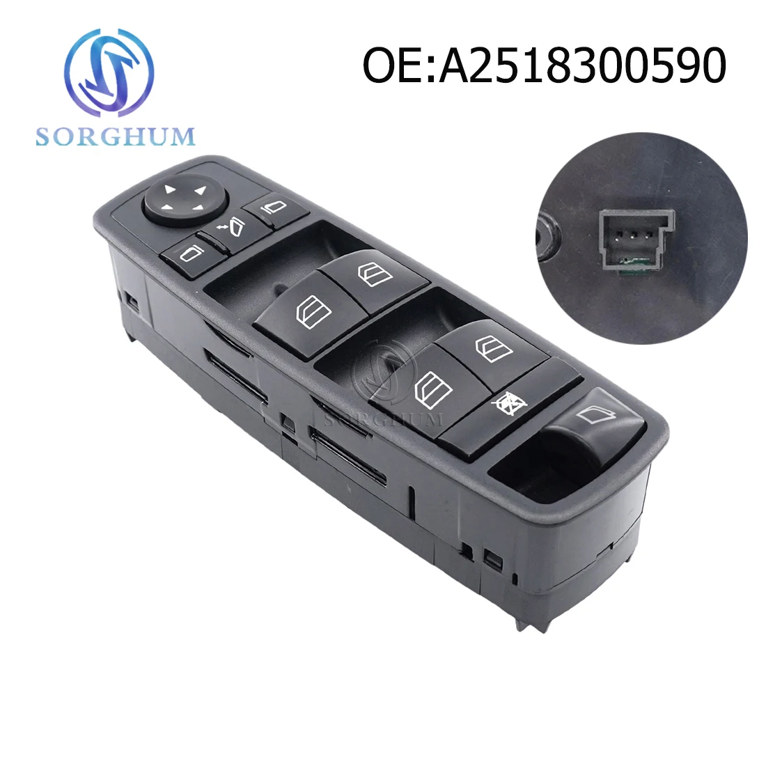 

Sorghum A2518300590 2518300590 Power Glass Lifter Control Regulator Master Window Switch For Mercedes Benz GL R Class ML350 W251