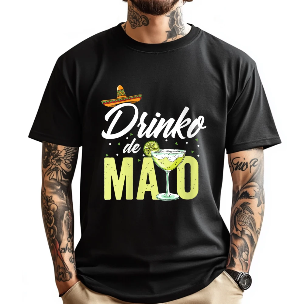 

Drinko De Mayo Funny Cinco De Mayo Vintage T Shirts High Quality Father's Day Graphic Tee Shirt Luxury