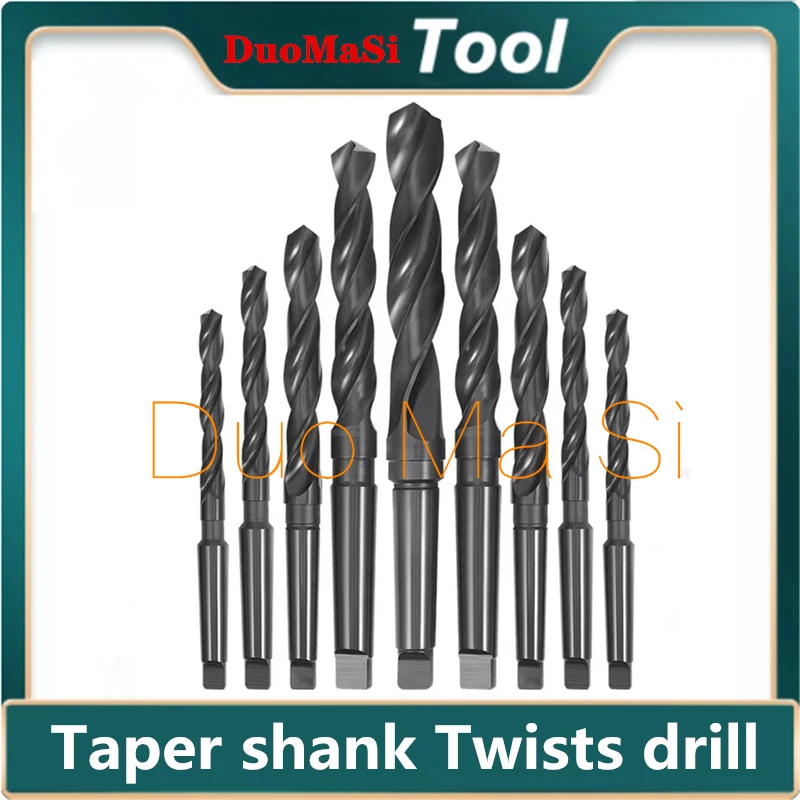 1pcs HSS 16/18/20/22/25/28/30/32/35/40mm Diameter Electric Taper Shank Twist Drilling Drill Bit , HSS high speed steel drill bit