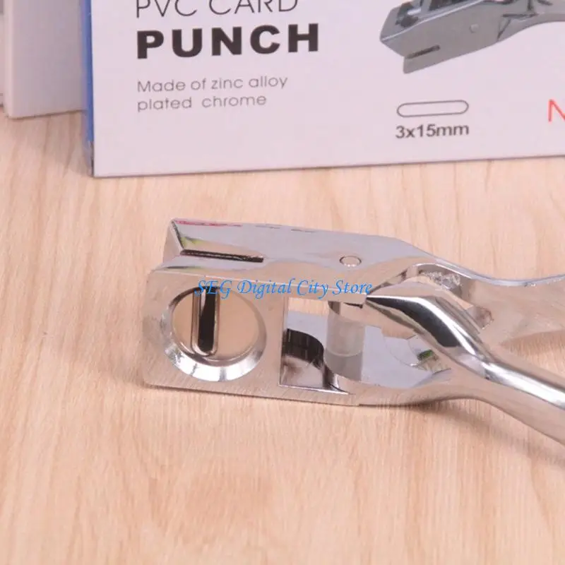 U75B Multipurpose Oval Hole Puncher Ergonomic Alloy Paper Puncher for Cardstock PVC Document Organization Archiving Paper