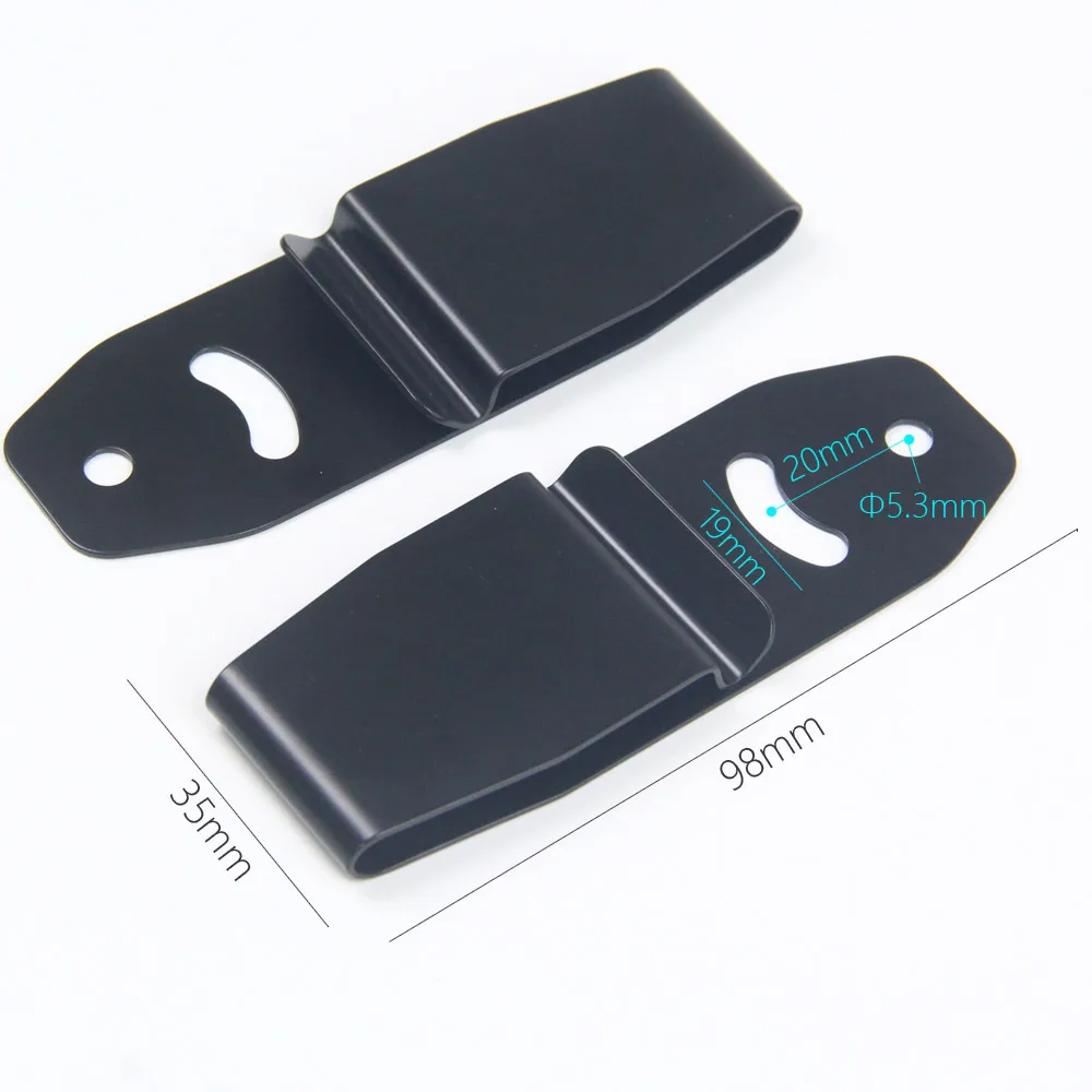 قابل للتعديل حلقة Kydex غمد Scabbard جبل مع مسامير شيكاغو ، مشبك حزام المشبك ، الفولاذ المقاوم للصدأ ، 6 قطعة
