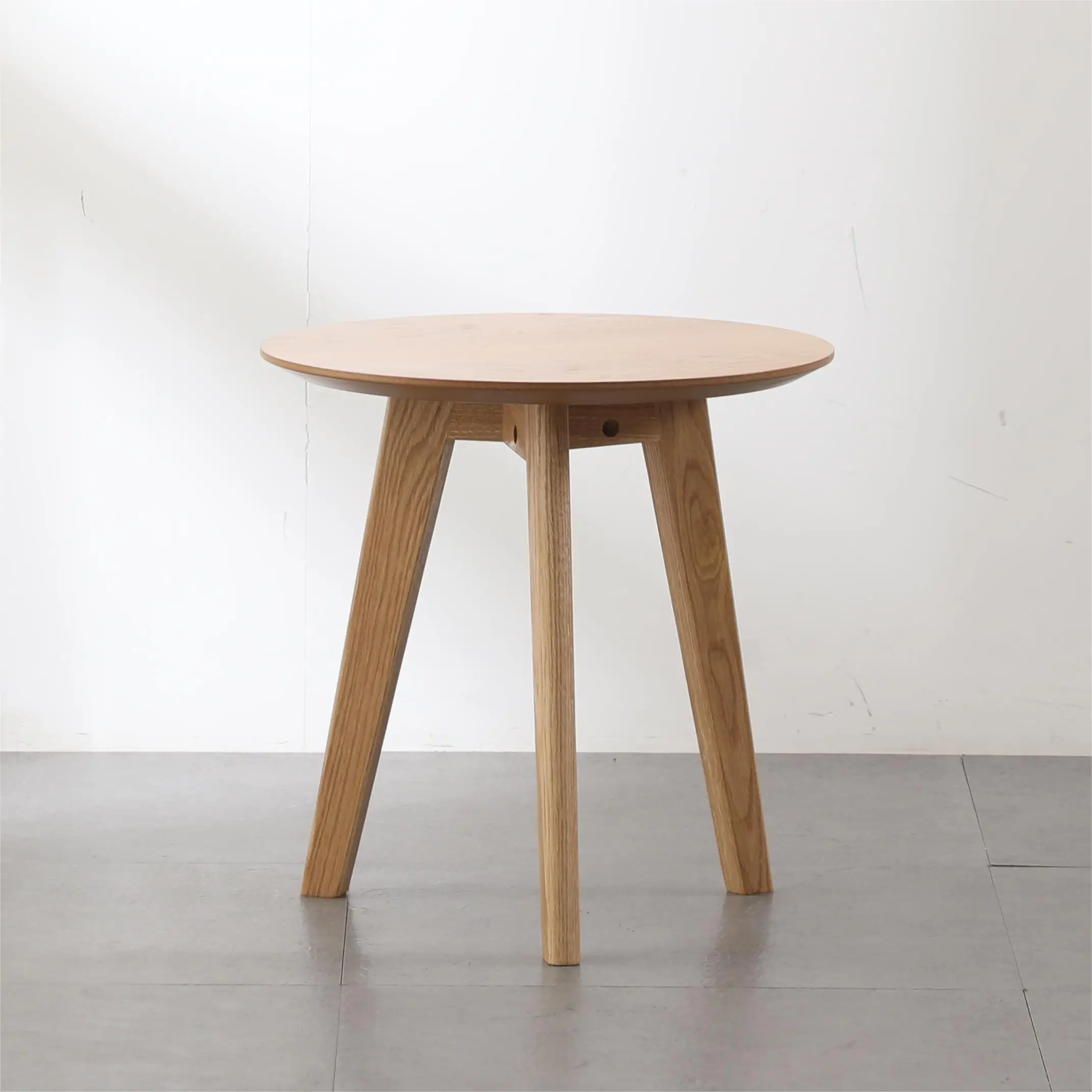 Timber Furniture Nordic Minimalist Couchtisch Home Living Room Small Nature Wood Round Oak Side Sofa Coffee Table