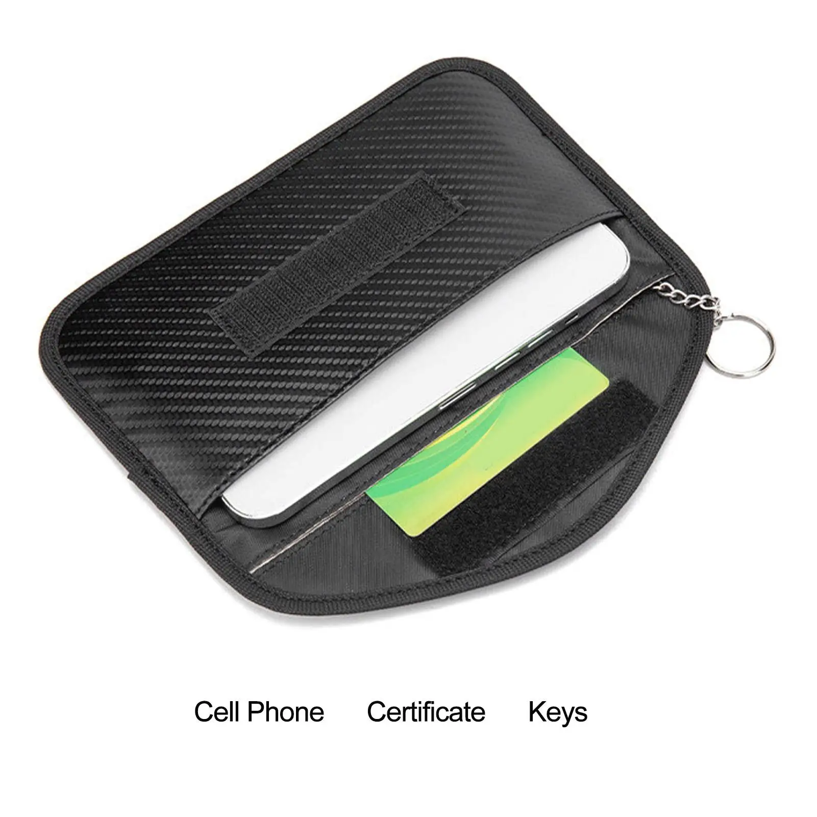 Signal Blocking Wallet: Portable 2-Layer Anti-Spying RFID Bag for cell Phone & for bank Cards