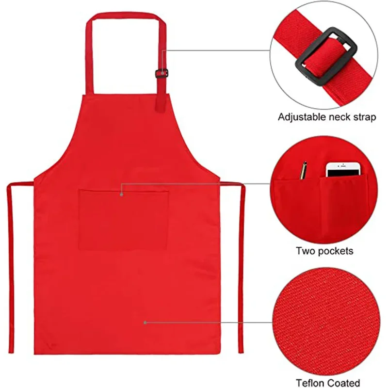 Children Baking Chef Apron Front Pocket Bib Boys Girls Apron Kitchen Craft Kids Apron Painting Cooking Baby Pinafore+Hat Sets