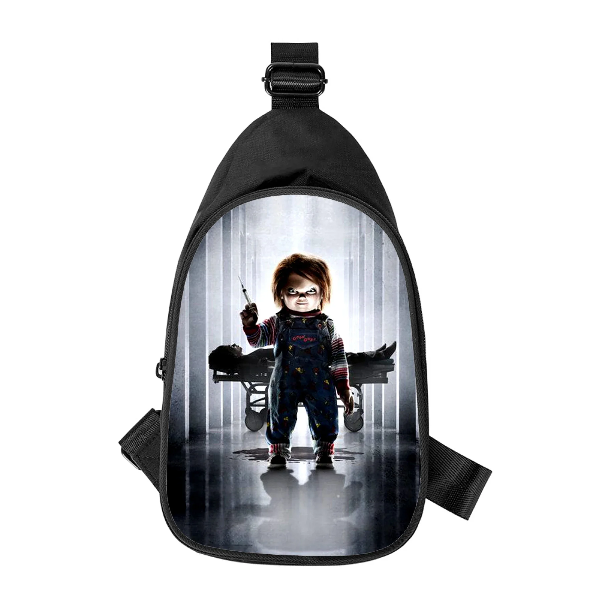 Charles Lee Ray Chucky stampa 3D nuovi uomini borsa a tracolla incrociata diagonalmente borsa a tracolla da donna marito scuola marsupio marsupio maschile