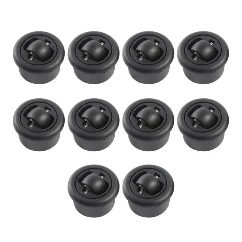

652F 10pcs Furniture Bottom Wheel with 360 Degree Rotation Universal Directional Casters set for Flexible & Quiet Movement