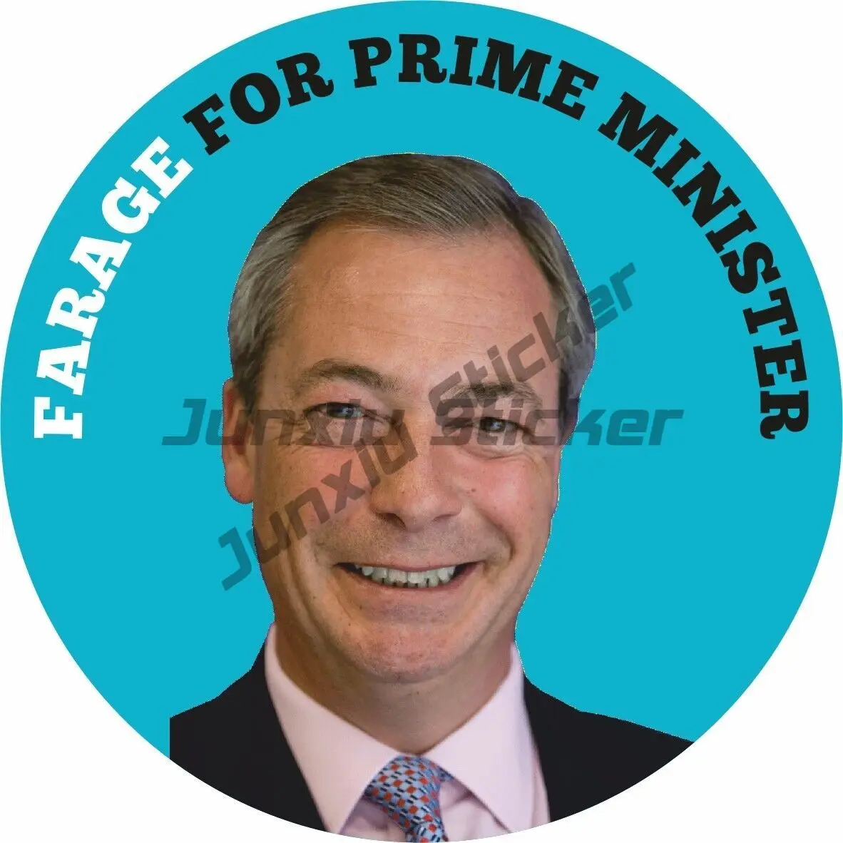 

Nigel Farage for Prime Minister Reform UK Car Van Sticker Brexit Voting