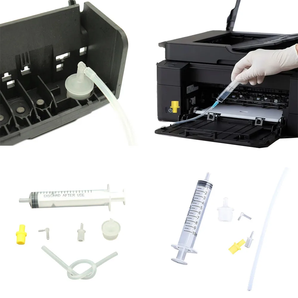 

Набор инструментов для очистки чернильных шприцев принтера: для пигментных, сублимационных и чернил на основе красителя, для чистки печатающих головок