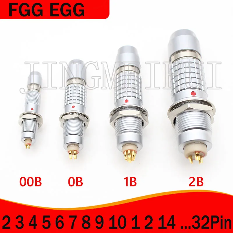 

1 Set FGG EGG Connector 00B 0B 1B 2B 2 3 4 5 6 7 8 9 10 12 14 16 18 19 26 32 Pin Push Pull Plug Socket Alexa Treradek Camera
