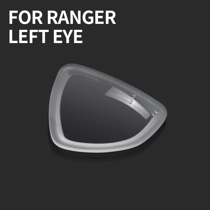 Cressi RANGRE OPTICAL LENS LEFT EYE for Ranger Diving Mask Correction from -1.0 to -8.00 or Nearsighted Diver