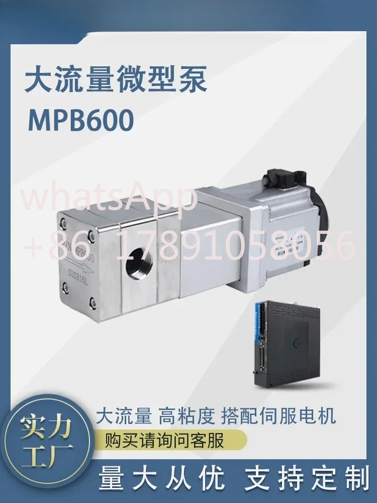 Stainless Steel Pump Head High Precision Paste Filling Metering Servo Motor Large Flow Micro Pump