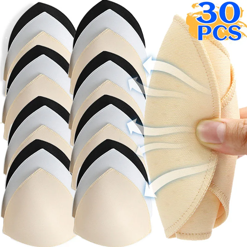 مثلث الإسفنج البرازيلي منصات للنساء 2/30 قطعة للإزالة غير مرئية إدراج بيكيني ملابس السباحة معززات الثدي وسادة أكواب الصدر اكسسوارات