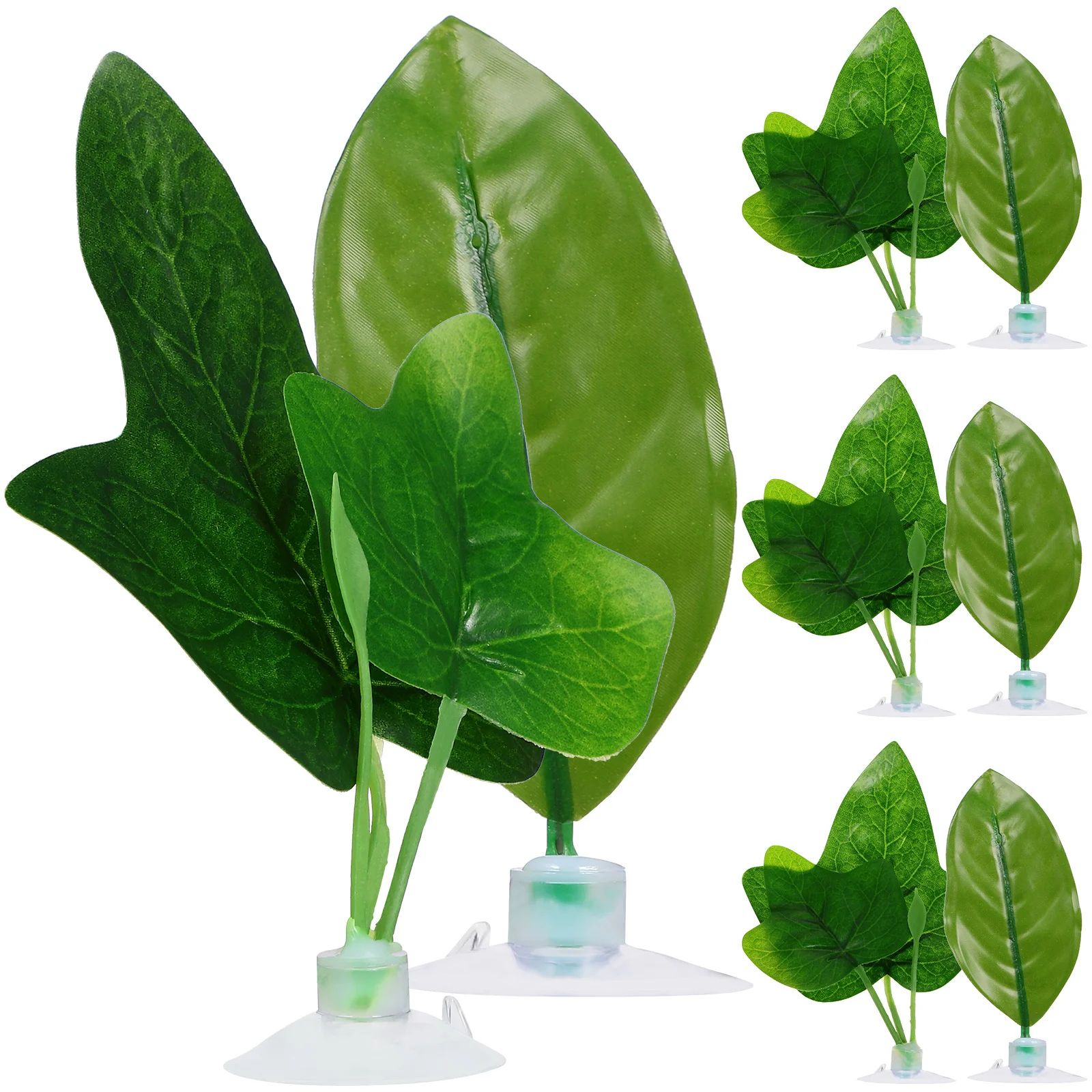 

8Pcs Betta Fish Leaf Hammock Plastic Plants Safe for Fish Easy to Install Versatile Stylish Aquarium Decoration