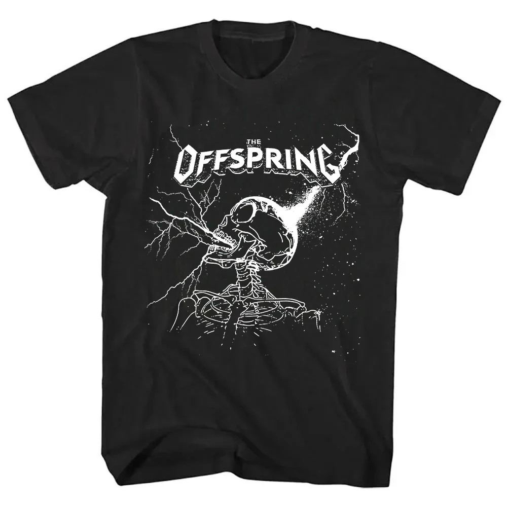 

SUPERCHARGED Black Tee The Offspring Rock Band Tshirts Summer Grunge Hip Hop Streetwear Unisex Summer Cotton Men T Shirt Fashion