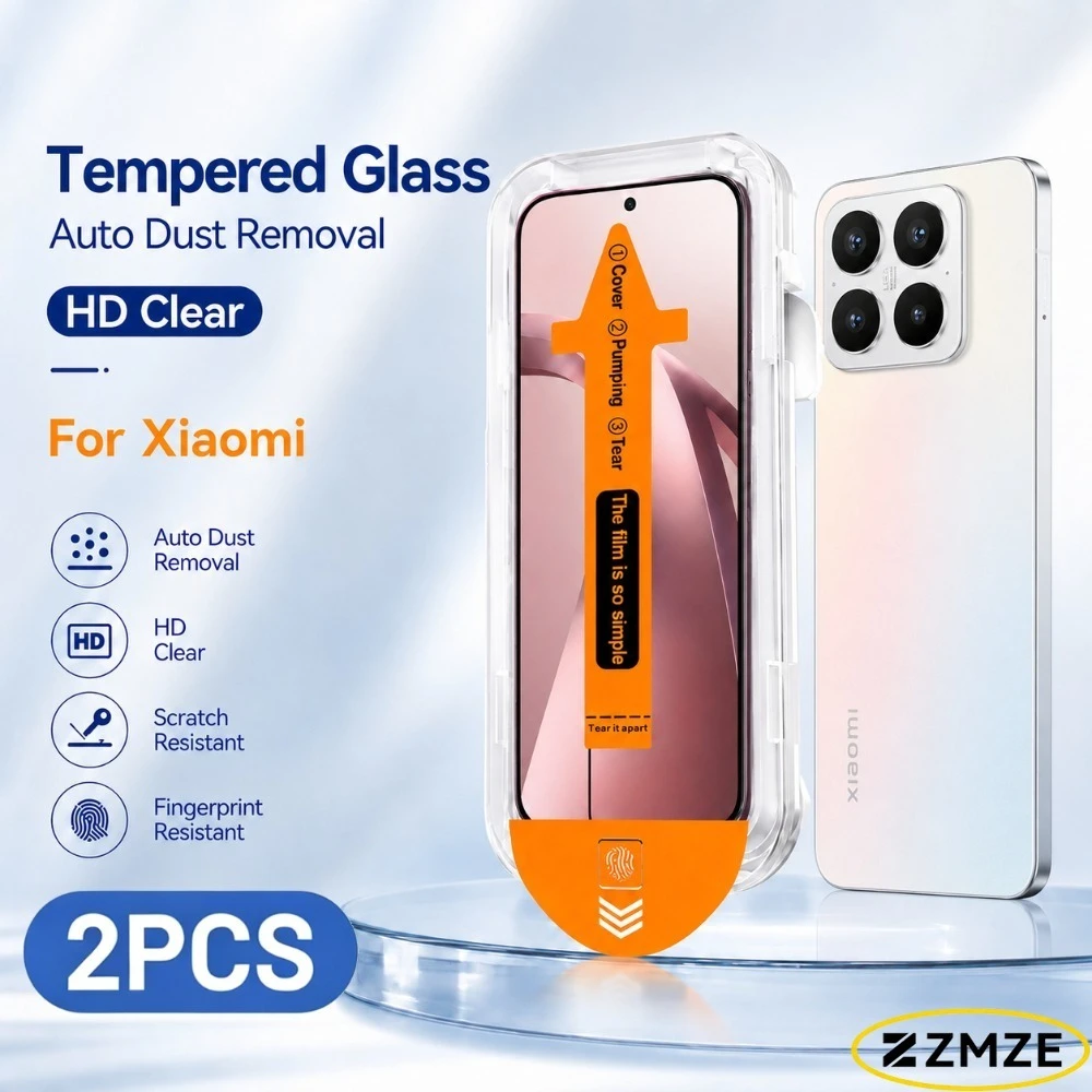 

2 Pcs Dust Free HD Tempered Glass Film For Xiaomi 17 Ultra 17 Pro Max 17 Max 17T 15S 15T 14T 13T Pro 15 14 13 Wear Resistant 9H