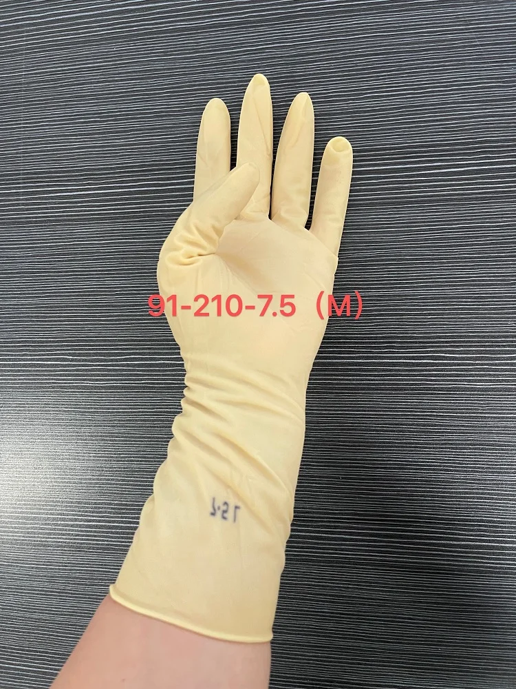 Ansell Accutech®91-210(1 Paar) Verdikte Latex Ondereiwitgehalte Handschoen (30 Cm) Klasse 10 (Iso 4) Cleanroom Poedervrije Handschoen