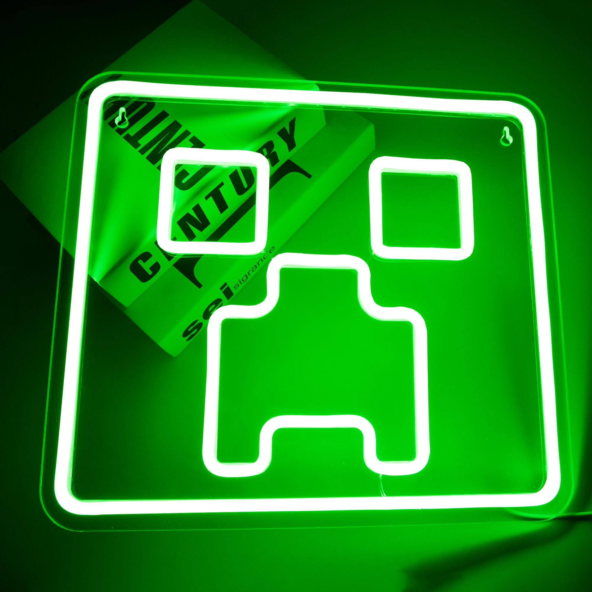 Gaming Neon LED Sign Green Blocks Light Up Signs for Game Room Game Wall Decor Signs for Men Boys Gamers