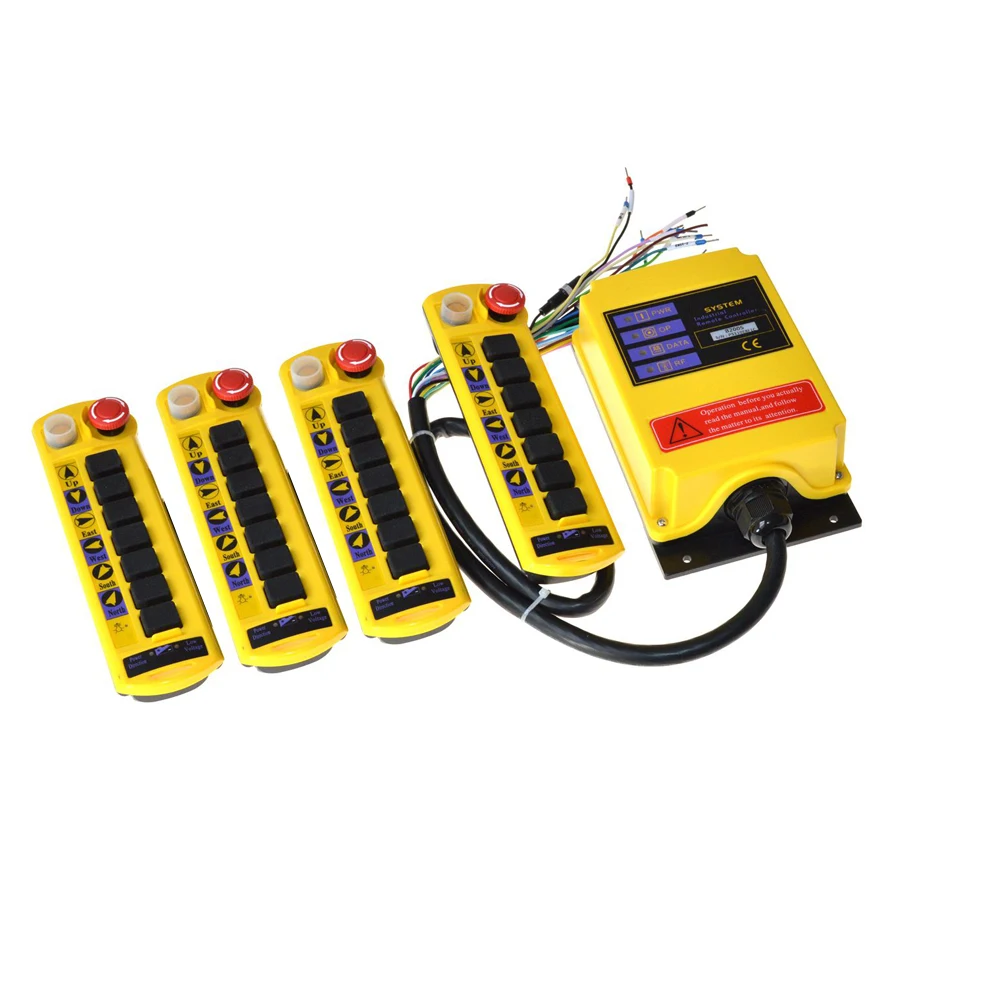 Control Hoist Crane Radio Remote Control System Controller 2 Speed 2 Transmitter 7 Channel