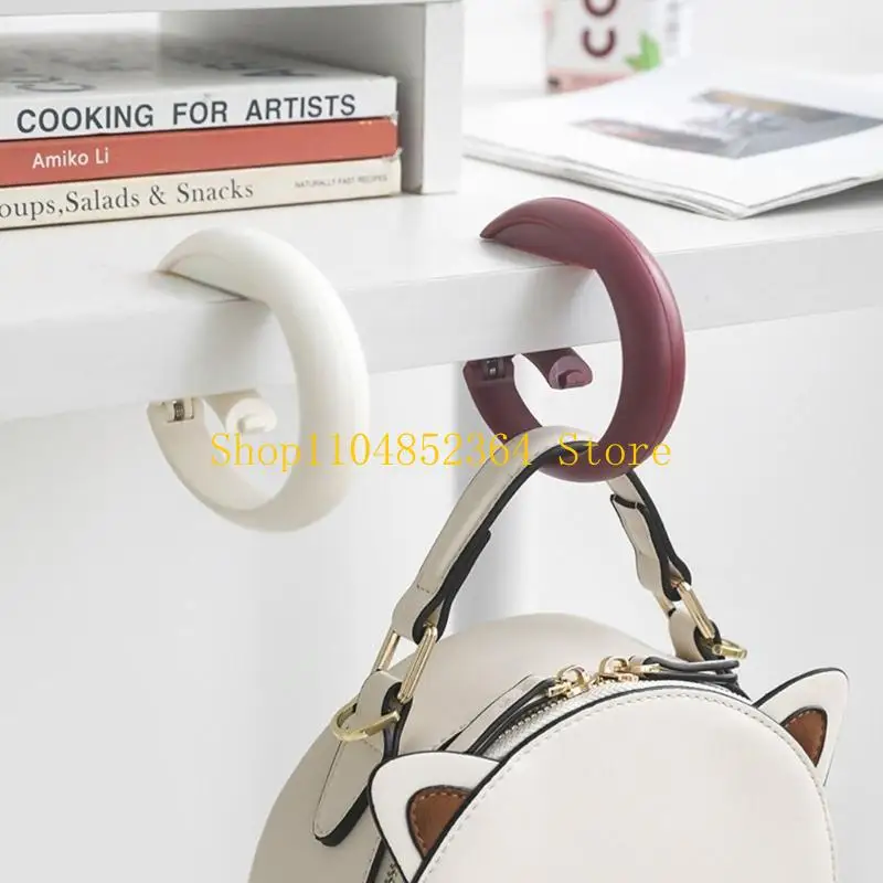 652F Round Handbag Holder Portable Bag Hook Round Bag Hooks for Purse Clothing Accessories Practical and Popular Hanger