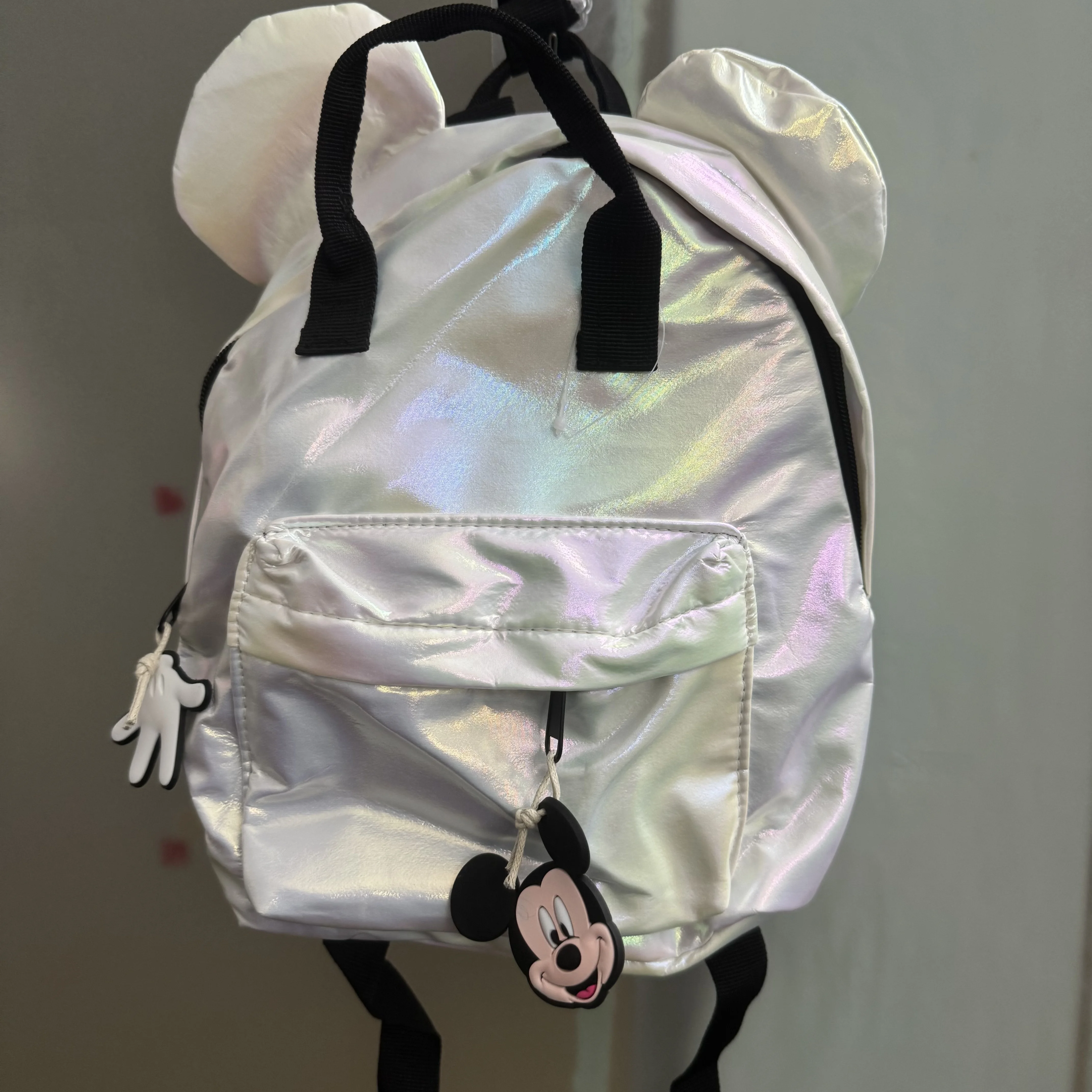 

New Disney Cartoon Mickey Mouse Backpack bag Baby Girls Mickey Mouse Lovely Schoolbag Kindergarten Kids gift