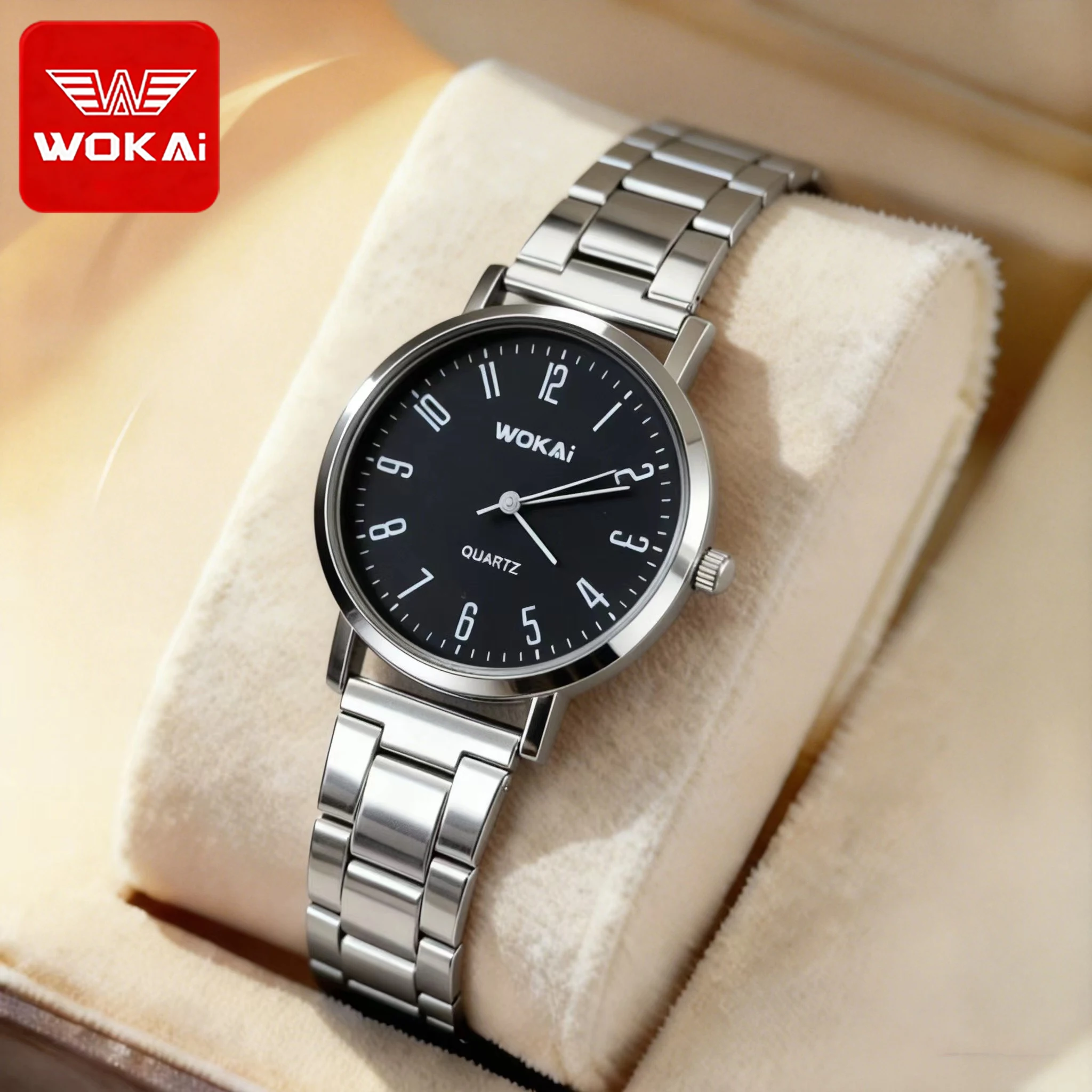 New Simple Overwatch Cheap Gift Watch Alloy Band Quartz Watch Men Business Watch