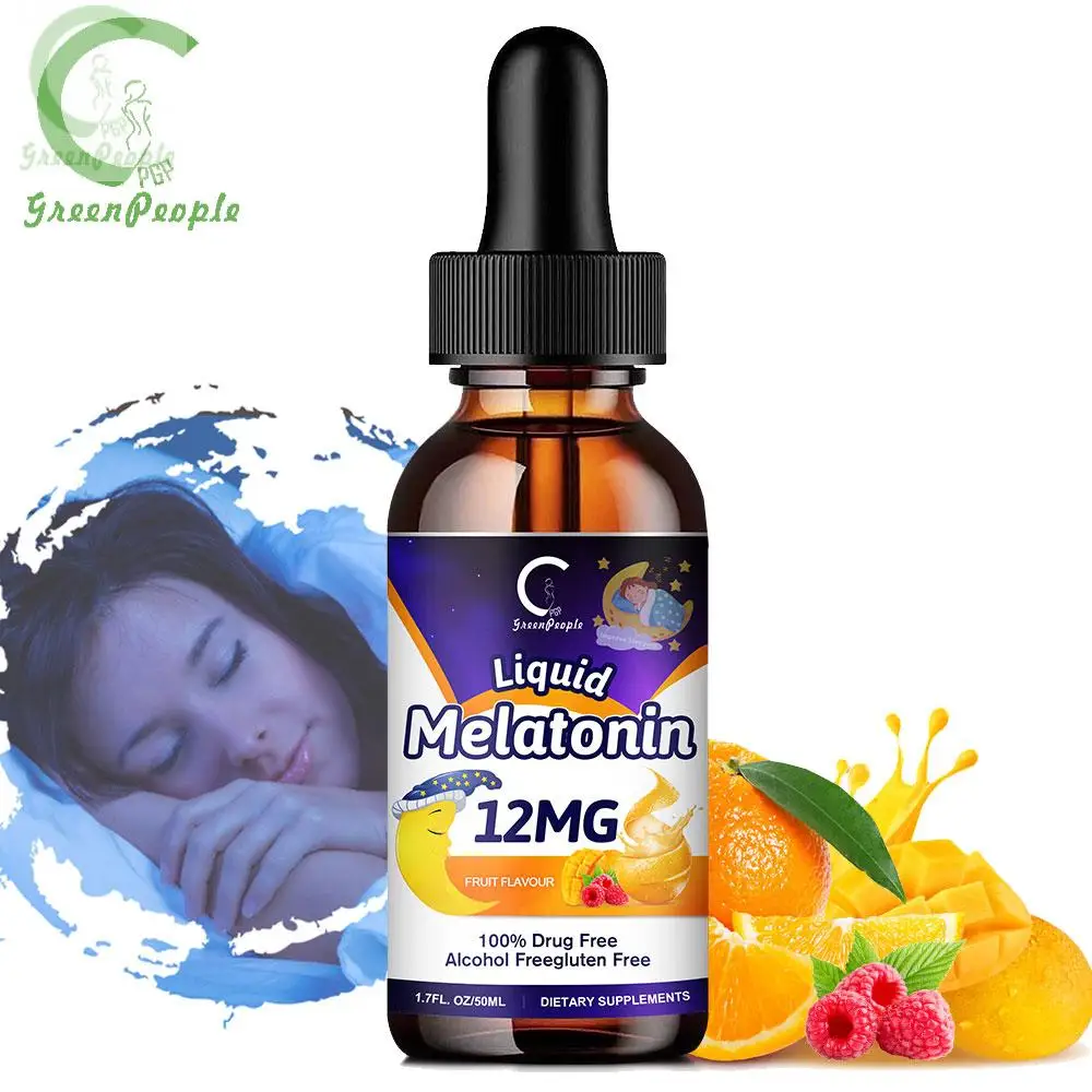 GPGP Greenpeople 12MG Melatonin Giúp DeepSleep & Tiết Kiệm Mất Ngủ Cải Thiện Giấc Ngủ Điều Chỉnh Cơ Thể Đồng Hồ Giữ Năng Lượng Cho Mất Ngủ