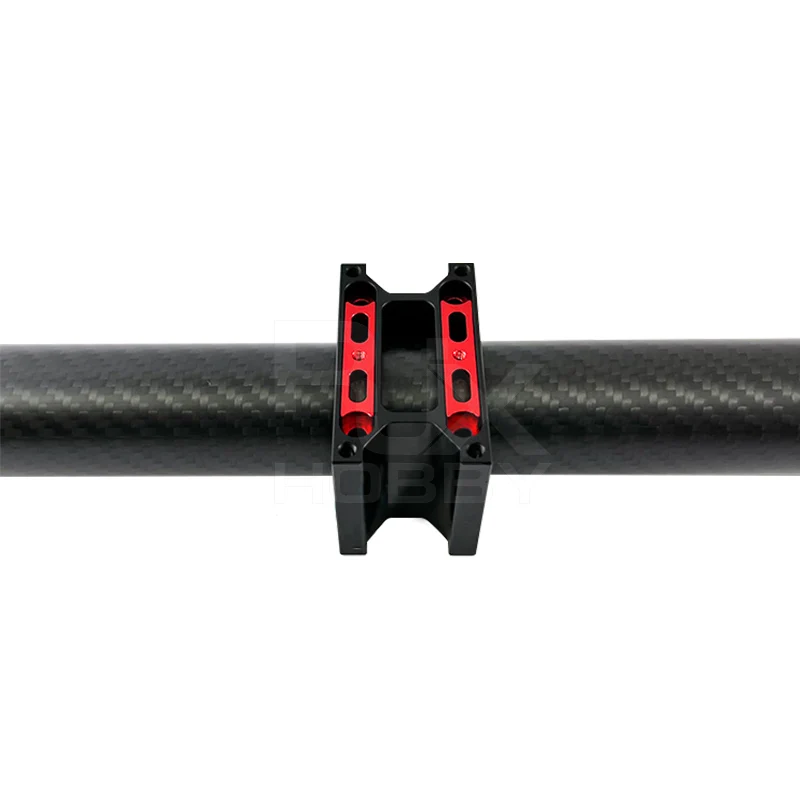 RJXHOBBY 35mm Aluminum Alloy Tube Clamp Clip, Carbon Tube Fixed Connector for UAV Multicopter Drone Frame