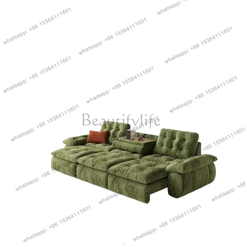 YJ Factory Direct Sales Reclining Green Living Room Sofas Designer European 2 Seater Sofa Living Room Modern Corduroy Divano Sog