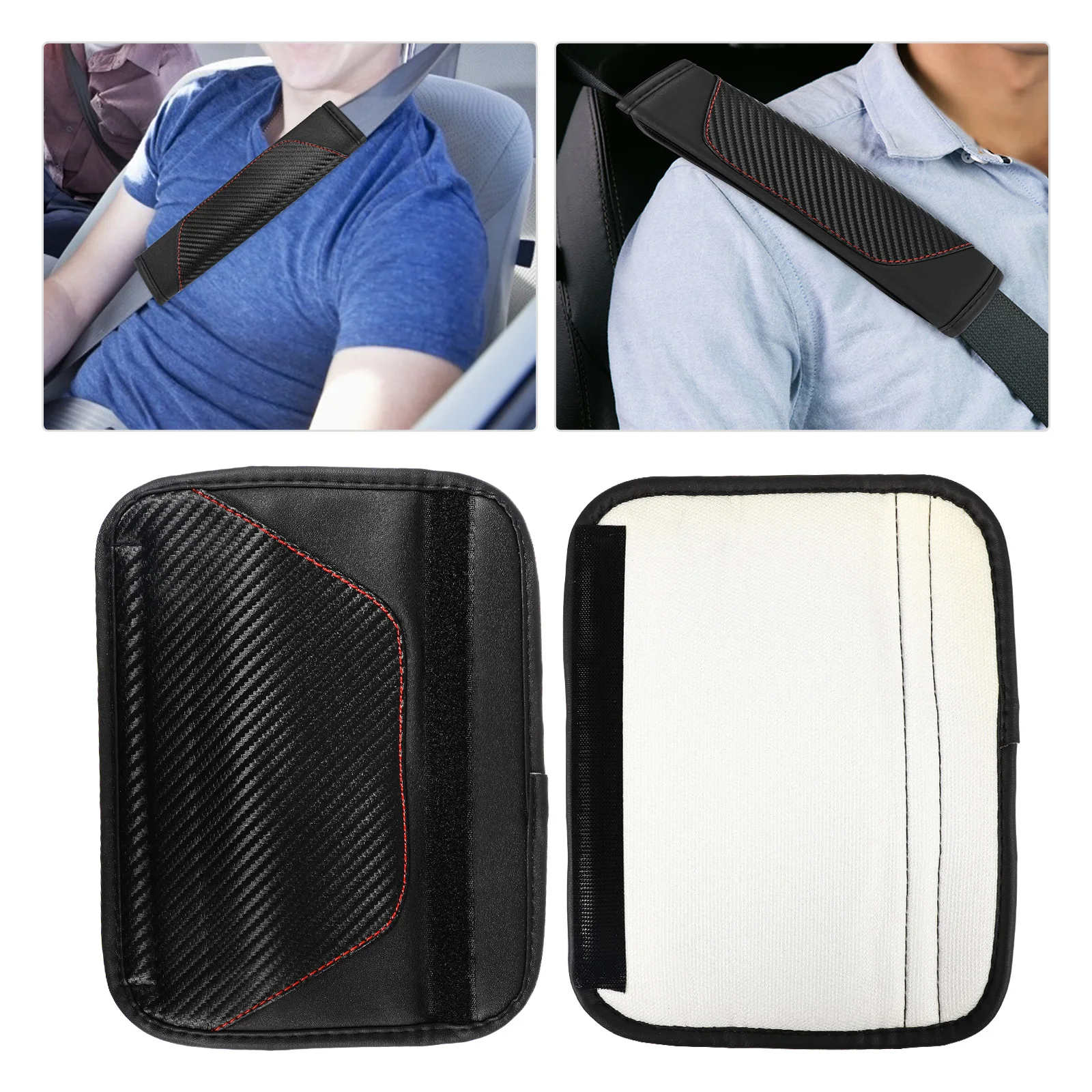 

2 pcs Shoulder Pad Comfortable Car Trunk Adjustable Harness Pads for Adult Women Car Airplane