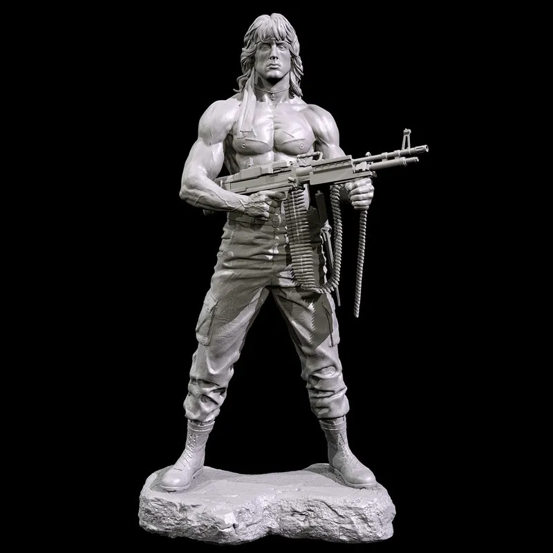 

38mm 50mm 75mm 90mm Muscular Man Resin Model Figure Gk Micro Miniature 3d Printed White Model Toy Unassembled And Unpainted Kit